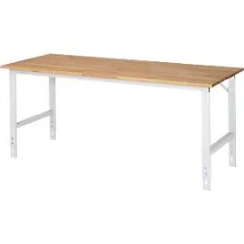 RAU Arbeitstisch, Buche-Platte, B 2000 x T 800 x H 760-1080 mm