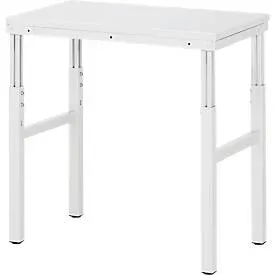 RAU, RAU Arbeitstisch Serie E, HxBxT 650-1.000 x 1.000 x 500 mm, Arbeitsplatte Melamin-Belag