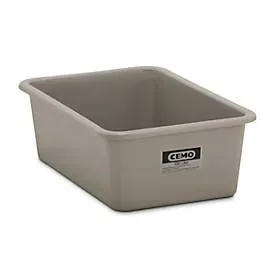 Jungheinrich PROFISHOP, CEMO Rechteckbehälter aus GFK, 100 Liter, Höhe 290 mm, grau