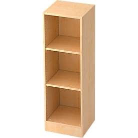Hammerbacher, Hammerbacher Melaminharzbeschichtete Spanplatte Regal 4 406 x 400 x 1.270 mm Ahorn