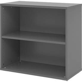Hammerbacher, Hammerbacher Schrank V928RE/G Grau 80 x 40 x 74,6 cm