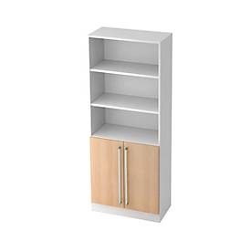 LIVIQUE, Aktenschrank Office Braun Holz 80 cm 42 cm 200.4 cm - Farbe: eiche - Material: Holzwerkstoff - Aktenschrank