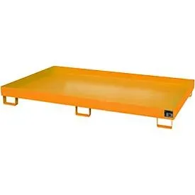 Bauer, Bauer® Regalboden-Auffangwanne, HxBxT 225 x 2.150 x 1.300 mm, Auffangvolumen 240 l, ohne Gitterrost, gelborange