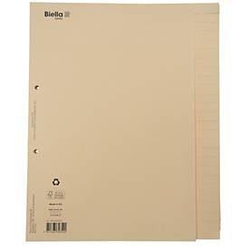 Biella, BIELLA Bauabrechnungsregister A4 464426.00 26-teilig, braun, blanko