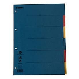 Biella, BIELLA Register Karton farbig A4 46044600 6-teilig, blanko