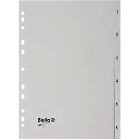 Biella, BIELLA Register PP grau A4 471406.00 1-6, Vollformat