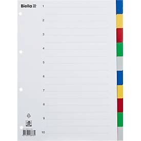 Biella, BIELLA Register PP farbig A4 46341000 10-teilig, blanko