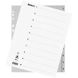Biella, BIELLA Register PP grau A4 47841000 1-10