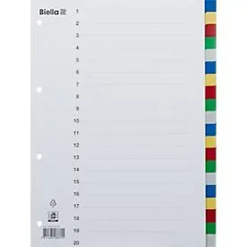 Biella, BIELLA Register PP farbig A4 46342000 20-teilig, blanko