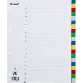 Biella, BIELLA Register PP farbig A4 479020.00 20-teilig, blanko, &uuml;berbreit