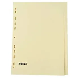 Biella, BIELLA Register Karton braun A4 19542400 24-teilig