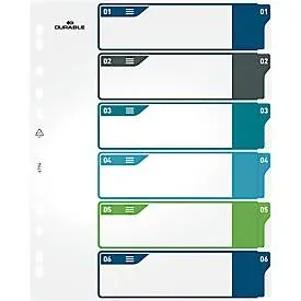 DURABLE, DURABLE Register A4+ 679427 mehrfarbig 1-6