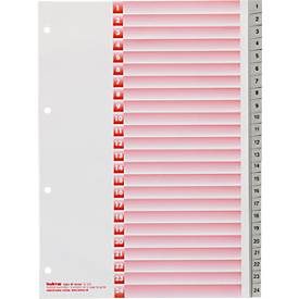 Kolma, KOLMA Register KolmaFlex A4 18.324.03 grau, 1-24, 4-Loch