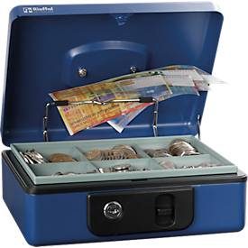 RIEFFEL, RIEFFEL Geldkassette DeLuxe 3 DELUXE3BL 23x18,5x8cm blau