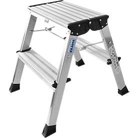 KRAUSE, Krause 130037 130037 Aluminium Doppel-Klapptritt klappbar Arbeitshöhe (max.): 2.45 m Silber 1.7 kg