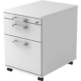 LIVIQUE, Rollcontainer Office Grau Holz 42.8 cm 59 cm 58 cm - Material: Holzwerkstoff - Rollcontainer