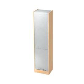LIVIQUE, Aktenschrank Office Silber Holz/Kunststoff 50 cm 40 cm 200.4 cm - Farbe: Silber, Ahorn Dekor - Material: Holzwerkstoff, Kunststoff - Aktenschrank