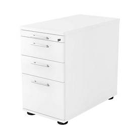 LIVIQUE, Standcontainer Office Weiss Holz 42.8 cm 76 cm 80 cm - Material: Holzwerkstoff - Standcontainer
