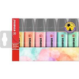 STABILO, STABILO Textmarker BOSS Pastell 70/6-2 6er Etui