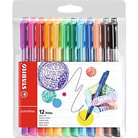 STABILO, STABILO Premium-Fineliner 0,8mm 488/1201 pointMax 12 Farben