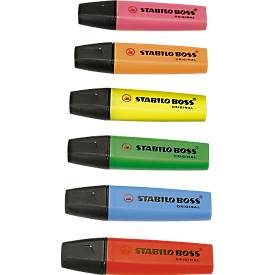 STABILO, STABILO Textmarker BOSS ORIGINAL 2-5mm 70/6 6-farbig ass.