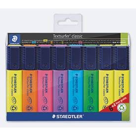 Staedtler, Staedtler Textmarker Textsurfer® classic 8 St./Pack. Gelb, Rot, Pink, Blau, Türkis, Orange, Grün, Violett 1 mm, 5 mm