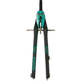STAEDTLER, STAEDTLER NORIX 555 Zirkel, Schnellverstellzirkel grün, Max. Zeichenkreis: 350 mm