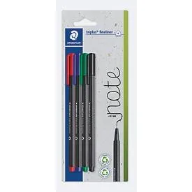 STAEDTLER, Staedtler triplus 334-S BK4 Fineliner 4 St.