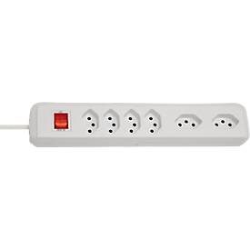 Brennenstuhl, Brennenstuhl 1159462626 Steckdosenleiste mit Schalter 6fach Weiß CH-Stecker