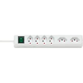 Brennenstuhl, Brennenstuhl 1159462626 Steckdosenleiste mit Schalter 6fach Weiß CH-Stecker