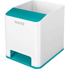 Leitz, LEITZ Sound Stiftek&ouml;cher WOW 5363-10-51 weiss/eisblau