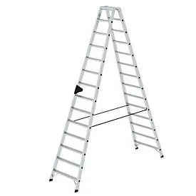MUNK Günzburger Steigtechnik, MUNK Günzburger Steigtechnik 40228 Aluminium Stufen-Stehleiter Arbeitshöhe (max.): 5 m