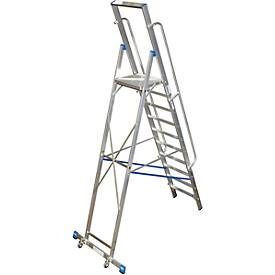 KRAUSE, KRAUSE® STABILO Plattformleiter aus Aluminium mit grosser Standplattform, 10 Stufen