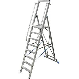 KRAUSE, KRAUSE® STABILO Plattformleiter aus Aluminium mit grosser Standplattform, 7 Stufen