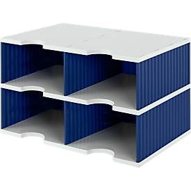 Styro, STYRO Styrodoc duo Jumbo 268-02223 grau/blau 4 F&auml;cher