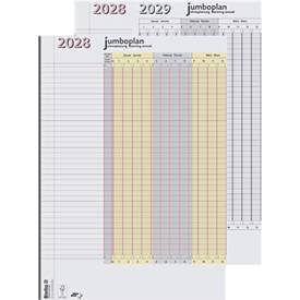 undefined, BIELLA Wandplaner Jumbo 2 Stk. 2028 876418000028U 1J/1S weiss 64.5x29.7cm