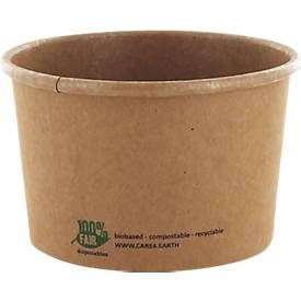 PAPSTAR, PAPSTAR Suppenschalen pure 87264 Frischfaser-Karton, BIO-beschichtet 25 Stück