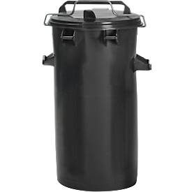 System-Mülleimer SME, Volumen 50 l, mit Bügel, anthrazit