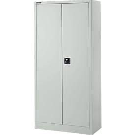 Schäfer Shop Pure, Schäfer Shop Pure Stahlschrank, aus Stahl, 4 Böden, 5 OH, abschliessbar, B 950 x T 400 x H 1935 mm, Lichtgrau RAL 7035