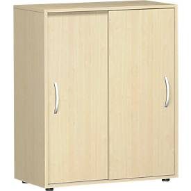 undefined, Schiebetürenschrank PALENQUE, 3 OH, B 800 x T 400 x H 1104 mm, Ahorn