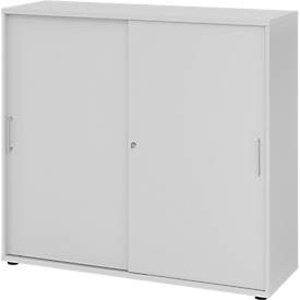 Hammerbacher, Hammerbacher Schrank V1753S/5/5/BS Grau 120 x 40 x 110 cm