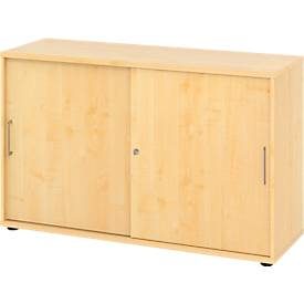 Hammerbacher, Hammerbacher Schrank V1752S/3/3/BS Ahorn 120 x 40 x 74,8 cm