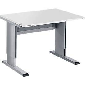 Treston, TRESTON Arbeitstisch, Typ WB, höhenverstellbar, manuell, BxT 1.073 x 800 mm