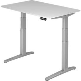 LIVIQUE, Schreibtisch Office premium Grau Holz 120 cm - Material: Holzwerkstoff - Schreibtisch