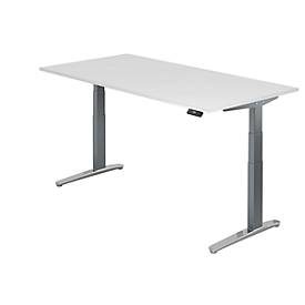 LIVIQUE, Schreibtisch Office Weiss Holz 200 cm - Material: Holzwerkstoff - Schreibtisch