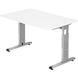 LIVIQUE, Schreibtisch Office Weiss Holz 120 cm - Material: Holzwerkstoff - Schreibtisch