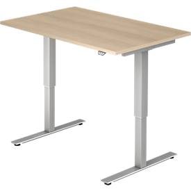 LIVIQUE, Schreibtisch Office Braun Holz 120 cm - Farbe: Eiche Dekor - Material: Holzwerkstoff - Schreibtisch