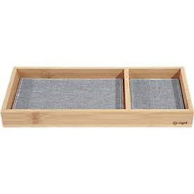 Sigel, SIGEL Zubeh&ouml;rablage Eyestyle SA205 bambus/hellgrau 11x25cm