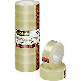 Scotch, SCOTCH Klebeband 550 5501933K-8 19mmx33m transp. 8 St&uuml;ck