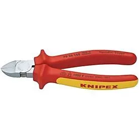 Seitenschneider L.160mm Kopf verchr.2K-Hülle VDE KNIPEX
